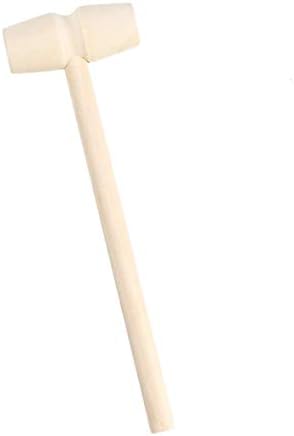12Pcs Mini Wooden Hammer Toy for Kids and DIY