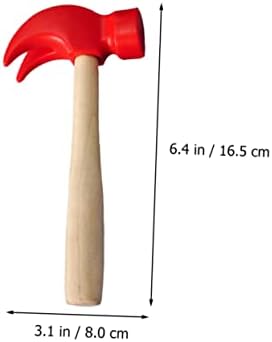 SUPVOX Wooden Hammer Set 3pcs Construction Toy for Kids