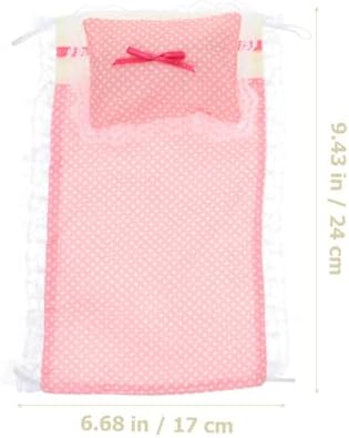 ibasenice Miniature Cotton Doll House Bedding Set