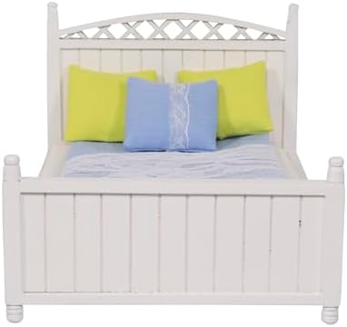Inusitus Dollhouse Queen Bed Set for 6 Inch Dolls