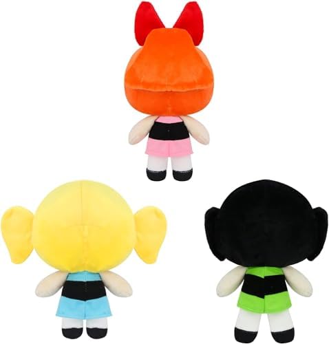 3Pcs 8 Inch Movie Police Girl Plush Figure Dolls
