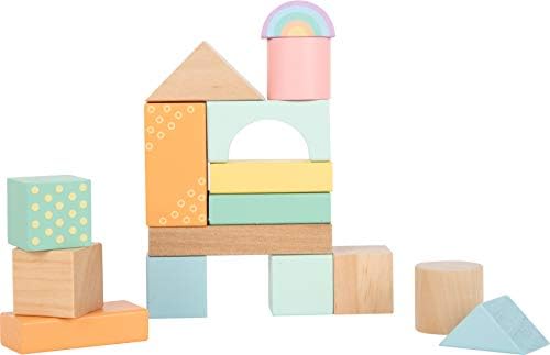 Small Foot 50 Pastel Wooden Building Blocks Playset