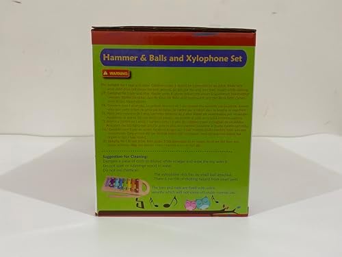 Wooden Hammer Ball and Xylophone Set for 1-Year-Olds
