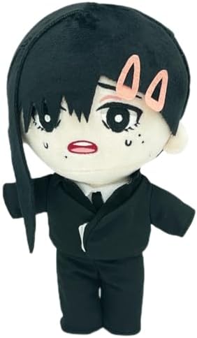 JCvCX Black Hair Girl Plush Anime Figure