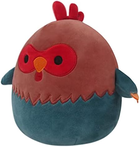 Squishmallows 8-Inch Reed Red and Blue Rooster - Official Kelly Toy Plush 1