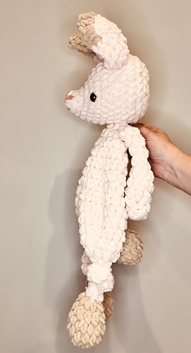 Handmade Bunny Snuggler Plush Toy for Baby