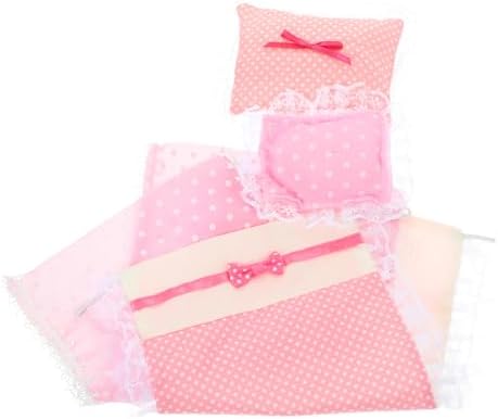 ibasenice Miniature Cotton Doll House Bedding Set