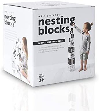 Wee Gallery Nesting Blocks - Woodland Animals Numbers