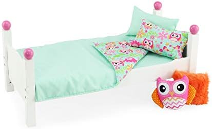 Emily Rose 18-Inch Reversible Owl Bedding Gift Set