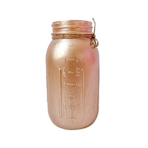Rose Gold Mason Jars Centerpieces Quart 32 oz