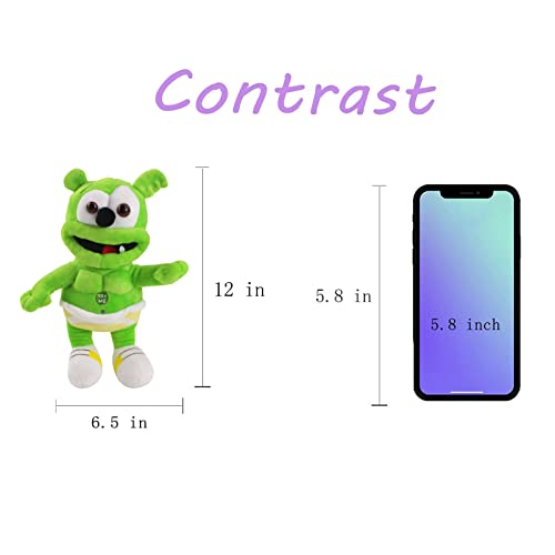 TUMPETY Green Singing Bear Plush Toy