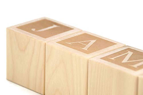 Letter Baby Blocks - Personalized Name Blocks by Little Wooden Wonders