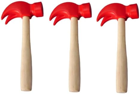 Toddmomy Wooden Hammer 3pcs DIY Plaything Set