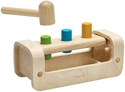 PlanToys Pounding Bench with Hammer Toy for Kids 1