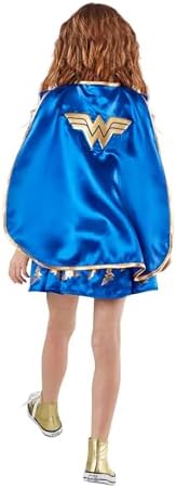 Rubies Girls Wonder Woman Costume Dress with Cape and Tiara