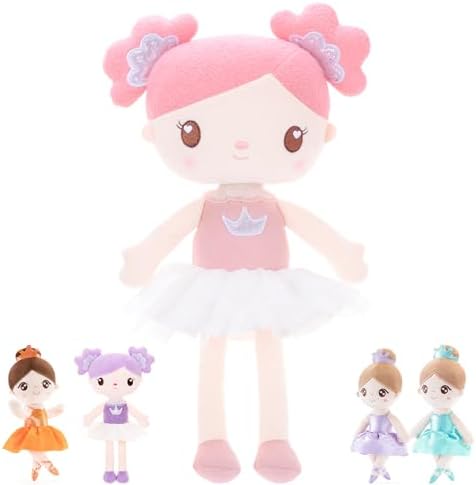 Gloveleya 15 Inch Plush Candy Girl Pink Stuffed Doll with Gift Bag