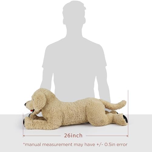 LotFancy 26 Cuddly Golden Retriever Plush Toy