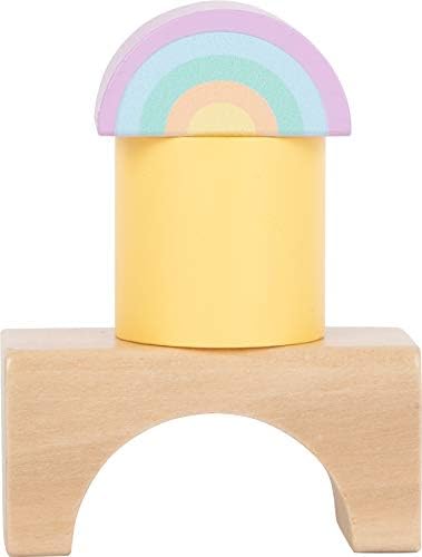Small Foot 50 Pastel Wooden Building Blocks Playset