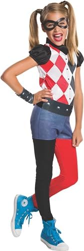 Rubies Harley Quinn Costume Jumpsuit for Girls Medium