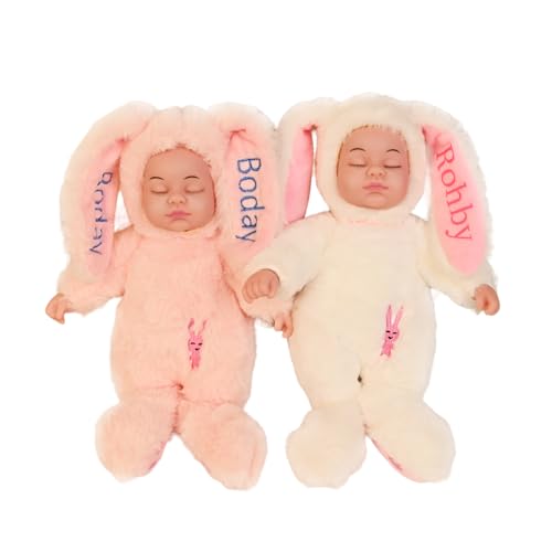 Custom Reburn Baby Doll Easter Bunny Plush Toy for Toddler