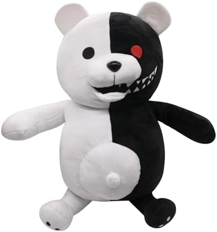 50cm Black White Bear Anime Plush Toy