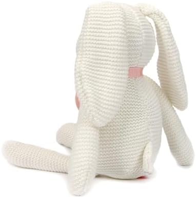 FLUFFYFUN Organic Baby White Bunny Stuffed Animal 71