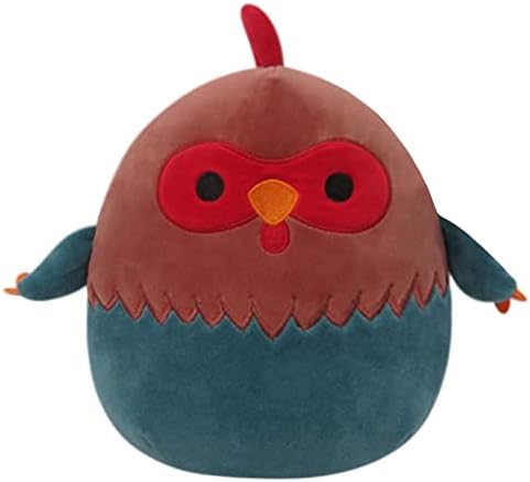 Squishmallows 8-Inch Reed Red and Blue Rooster - Official Kelly Toy Plush 1