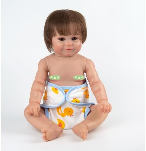 Pedolltree Reborn Baby Doll Diapers 4 PCS Yellow Duck Set