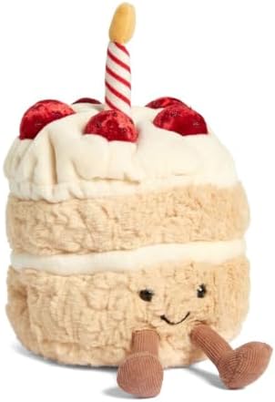 EASELR Weighted Plush Birthday Cake Pillow