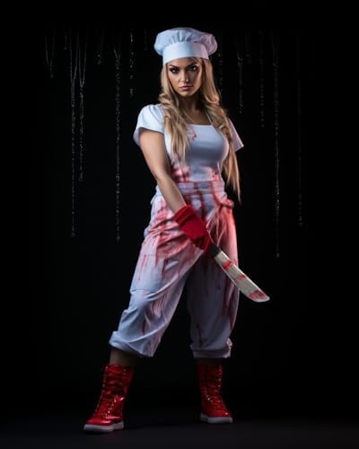 Bloody Butcher Knife Halloween Costume Prop