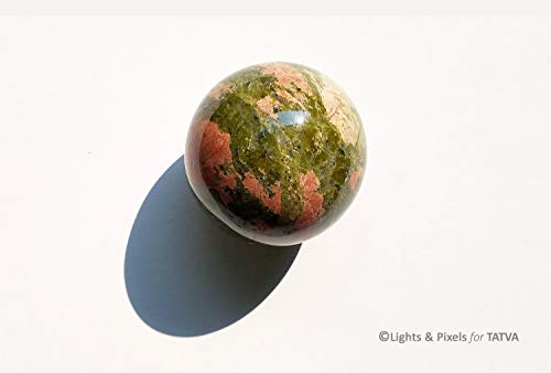 Handmade Unakite Sphere Pink Green Energy Chakra Healing