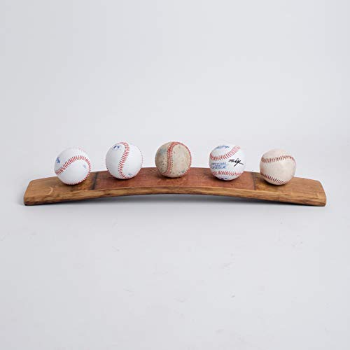 Alpine Wine Design Baseball Wine Barrel Display 3 Balls 1