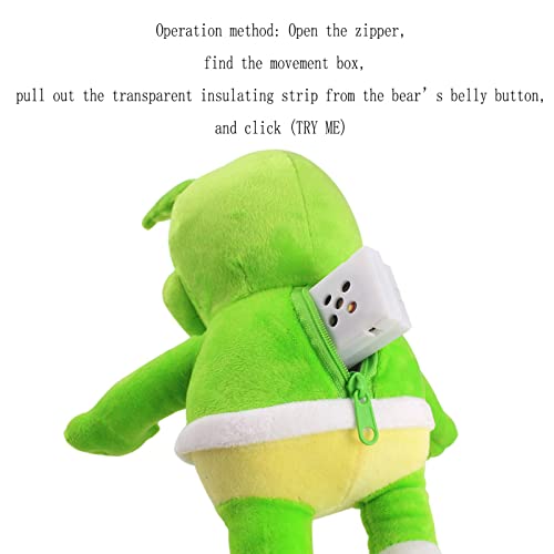 TUMPETY Green Singing Bear Plush Toy