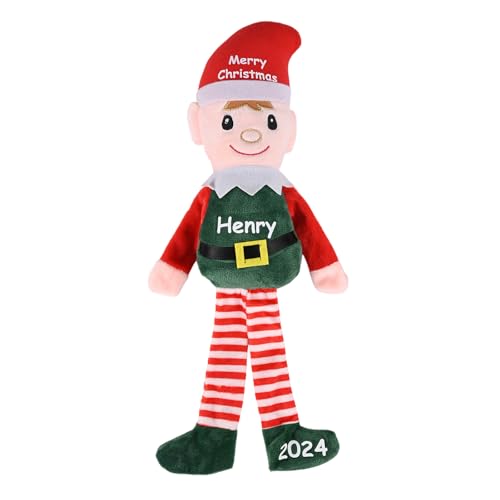 Custom Christmas Elf Doll Plush Personalized Name for Boys