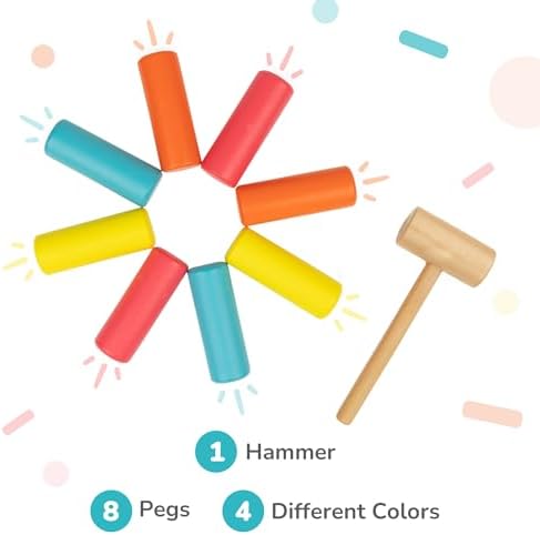 Bimi Boo Wooden Pounding Bench for Toddlers 1-3 1