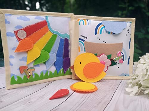 Quiet Baby Book with Animals and Vegetables