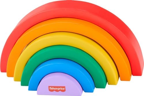 Fisher-Price Stacking Rainbow Blocks for Toddlers