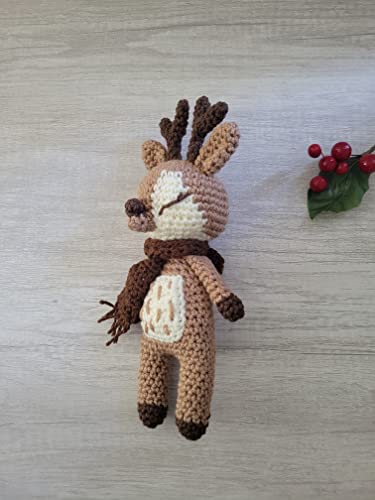 Handmade Crochet Reindeer Christmas Decor 1