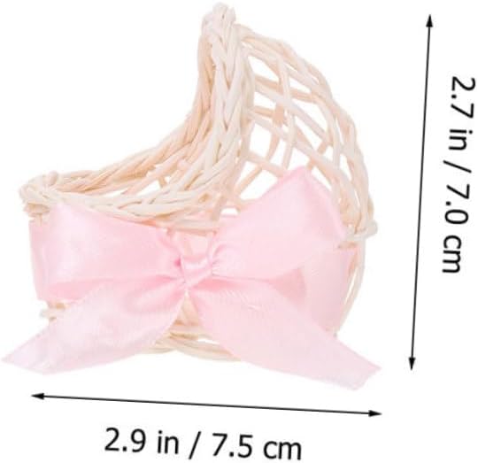 HANABASS Mini Woven Flower Baskets 6pcs Decorative