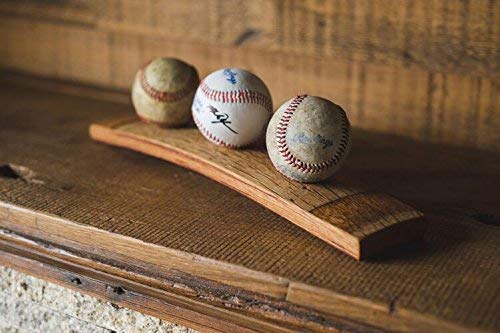 Alpine Wine Design Baseball Wine Barrel Display 3 Balls 1