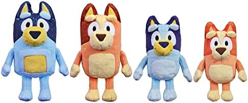 Bluey Heeler Family Plush Set 4 Figures 7-8