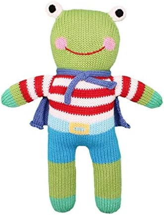 Baby Freddy The Frog Hand-Knit Plush Doll Toy