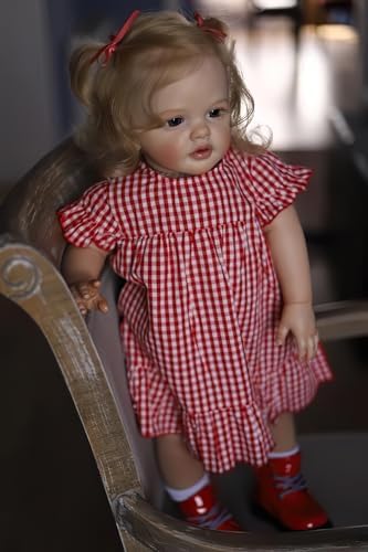 TERABITHIA 24 Inch Realistic Baby Doll with Curly Hair