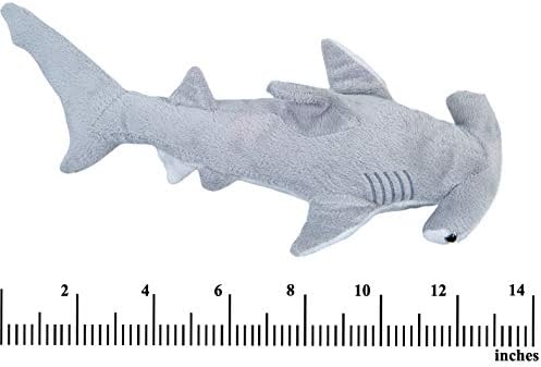 Bedwina Stuffed Animal Sharks - Pack of 2 14 Mako 13 Hammerhead Plush Toys