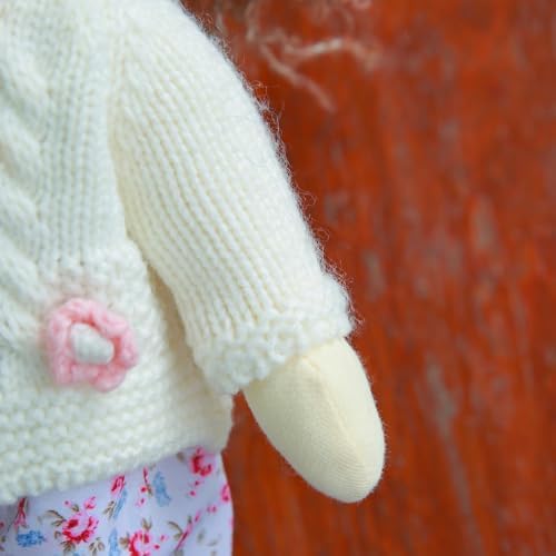 Handmade Waldorf Rag Doll - 12 Soft Plush Amber