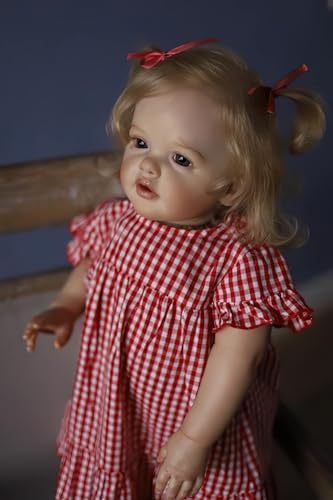 TERABITHIA 24 Inch Realistic Baby Doll with Curly Hair