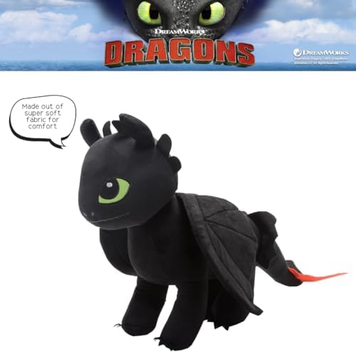 Franco Bedding Plush Pillow Buddy Toothless Dragon