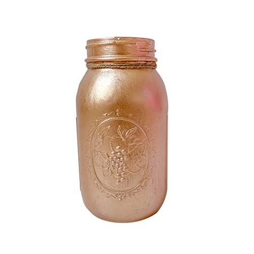 Rose Gold Mason Jars Centerpieces Quart 32 oz