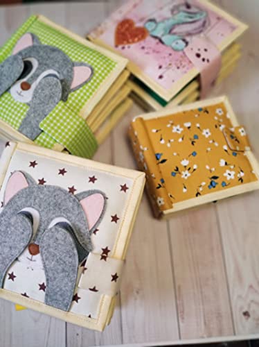 Handmade Raccoon Quiet Baby Book with Animals and Fruits 1