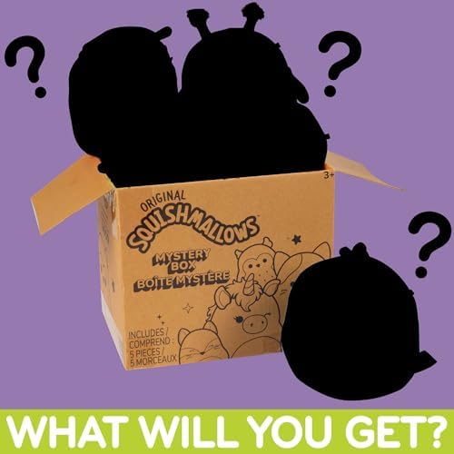 Squishmallow 5-Inch Mystery Box 5 Pack